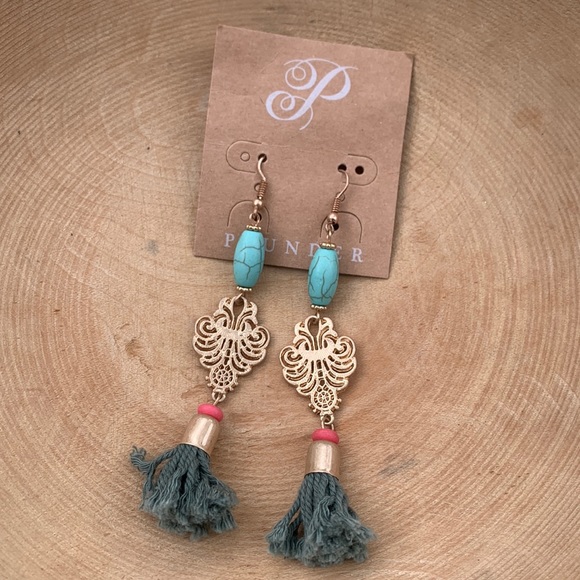 PLUNDER DANGLE REGINA  EARRINGS - Picture 1 of 1